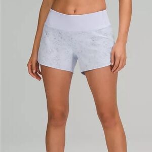 Lululemon Speed Up Mid-Rise Lined Short 4” Light Blue